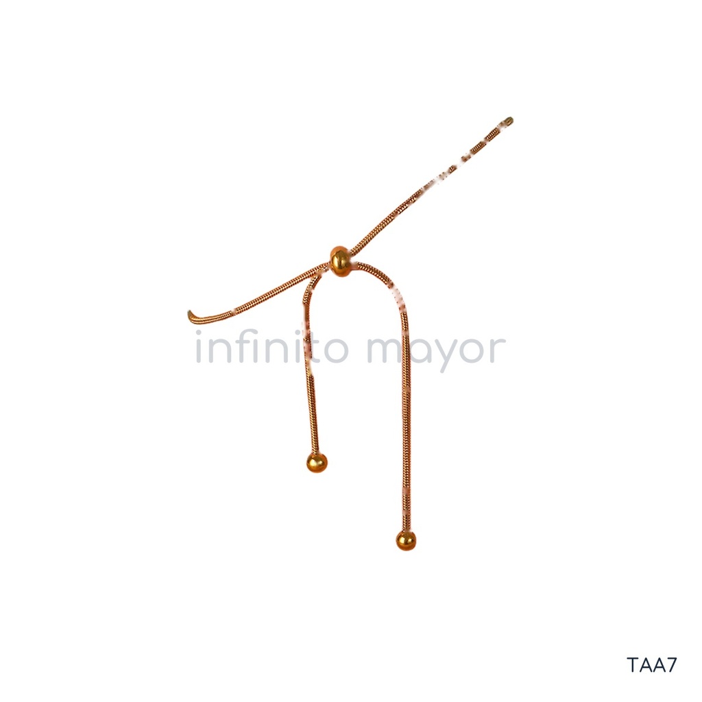 [TAA7] Tobillera con flor de acero inoxidable 304 con recubrimiento PVD y chapado en oro 18k