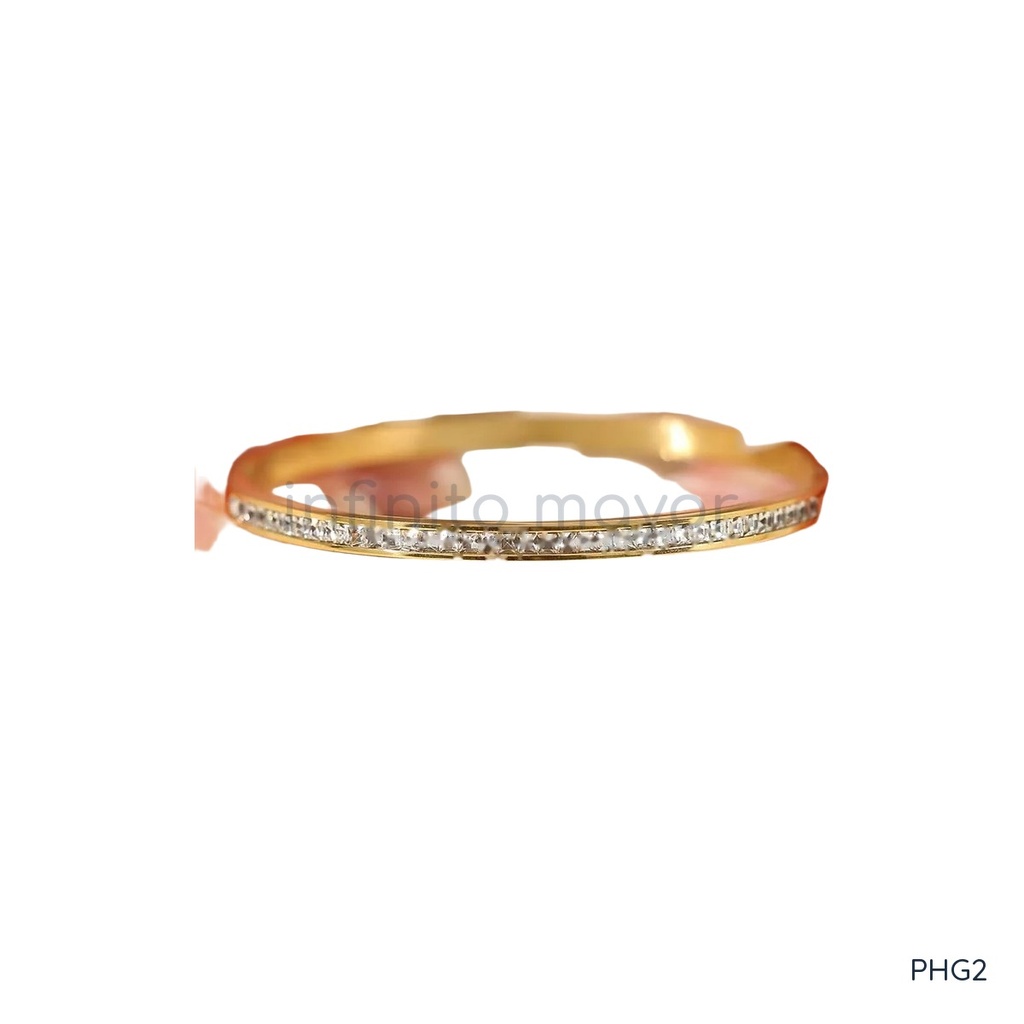 [PHG2] Pulsera de acero inoxidable 304 con baño de oro y recubrimiento PVD