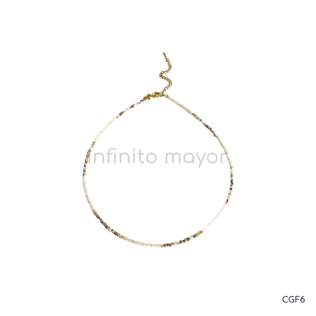 [CGF6] Collar de diseño geométrico en acero inoxidable 316L