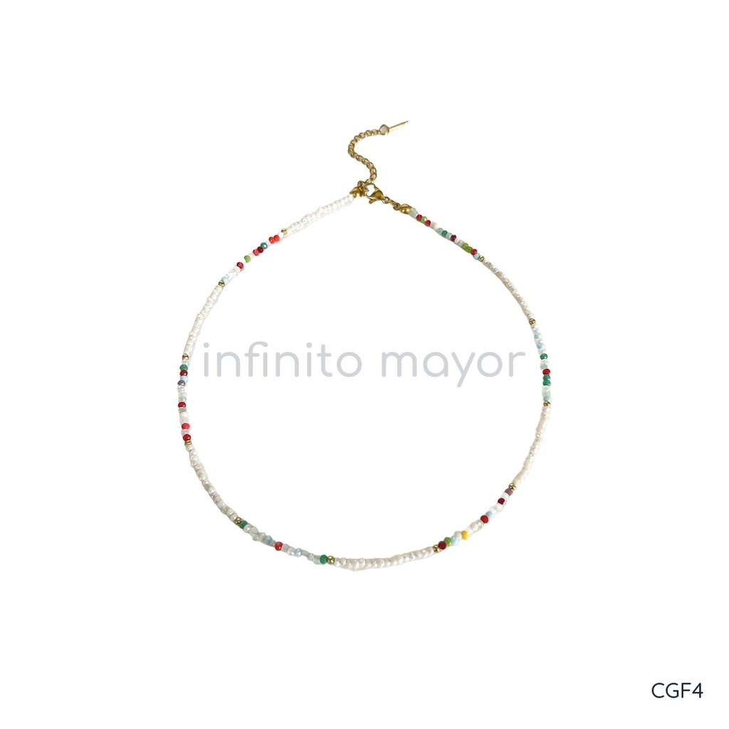 [CGF4] Collar de diseño geométrico en acero inoxidable 316L