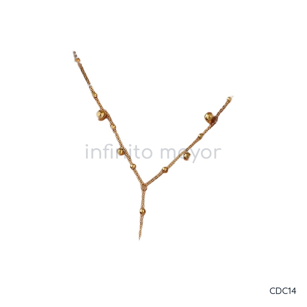 [CDC14] Collar de acero inoxidable 304 con recubrimiento PVD y chapado en oro 18k · NH51819748