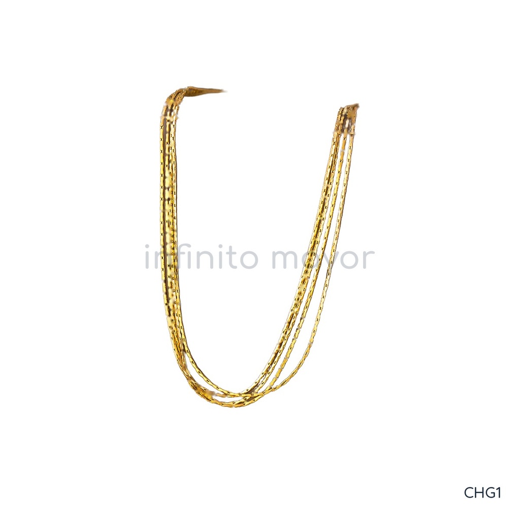 [CHG1] Collar de acero inoxidable 304 con baño de oro y recubrimiento PVD · NH47235623