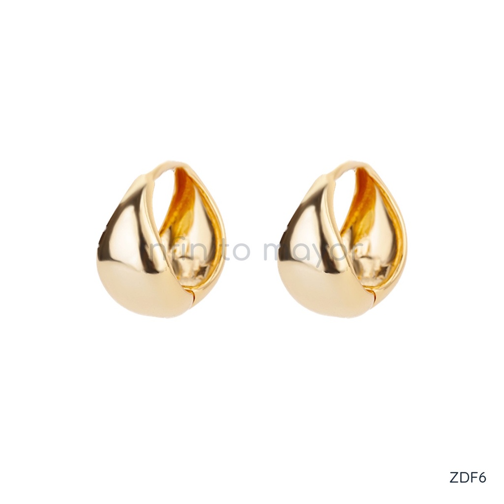 [ZDF6] Aretes de acero inoxidable 304 con recubrimiento PVD y chapado en oro 18k · NH50416185