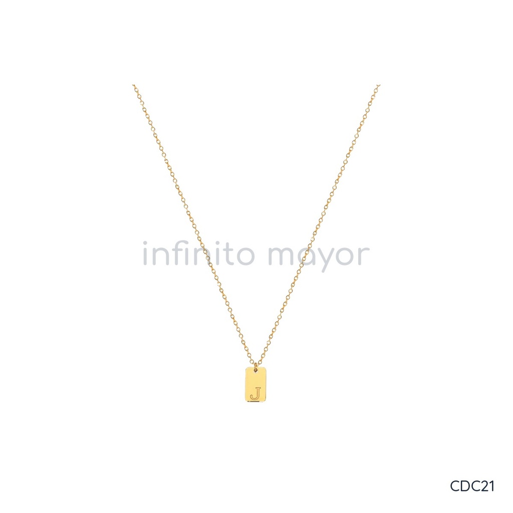 [CDC21] Collar de acero inoxidable 304 con recubrimiento PVD y chapado en oro 18k · NH51546609