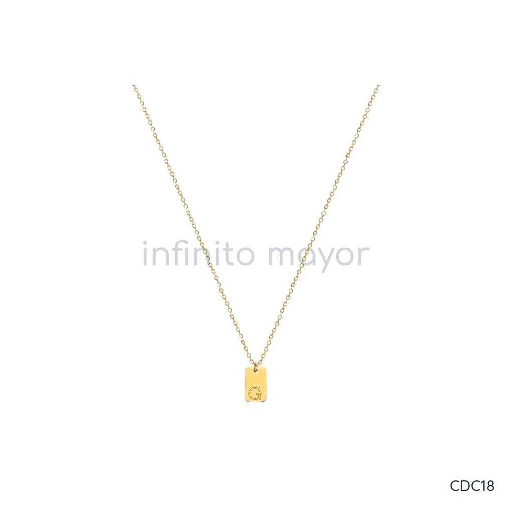 [CDC18] Collar de acero inoxidable 304 con recubrimiento PVD y chapado en oro 18k · NH51546609