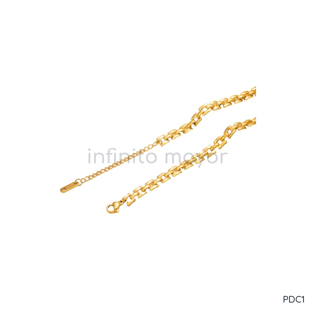 [PDC1] Pulsera de diseño geométrico en acero inoxidable 316L