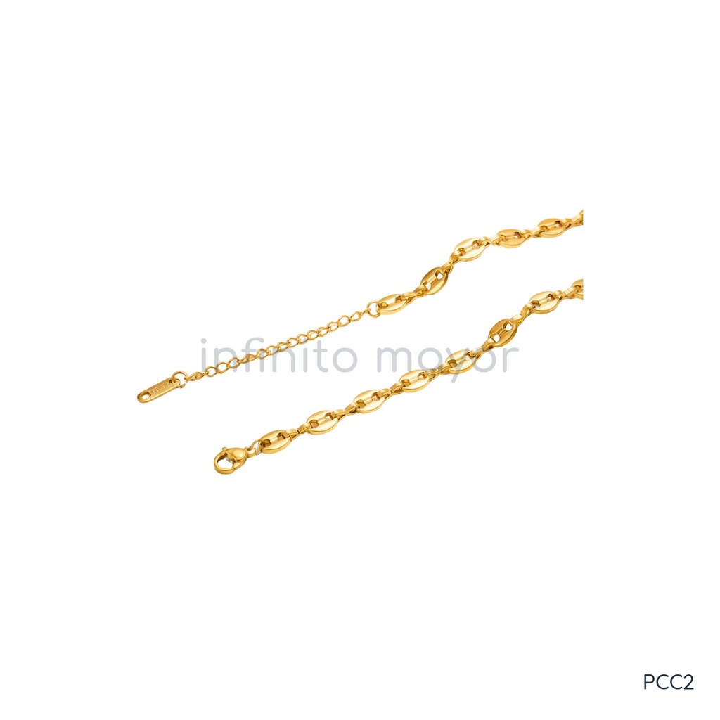 [PCC2] Pulsera de diseño geométrico en acero inoxidable 316L