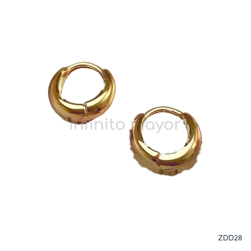 [ZDD28] Aretes de acero inoxidable 304 con recubrimiento PVD y chapado en oro 18k · NH44067426