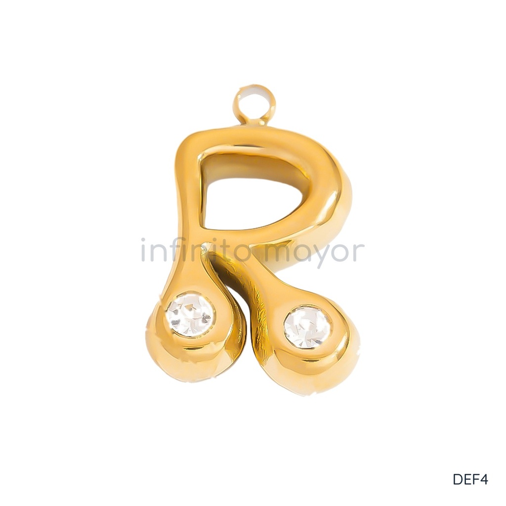 [DEF4] Aretes con circonia de acero inoxidable 304 con baño de oro y recubrimiento PVD