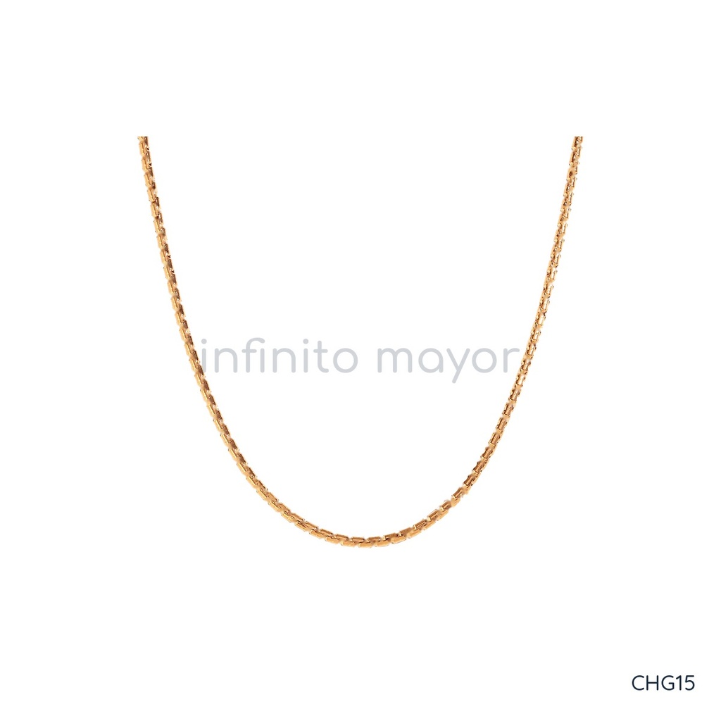 [CHG15] Collar de diseño geométrico en acero inoxidable 316L con recubrimiento PVD y chapado en oro 18k