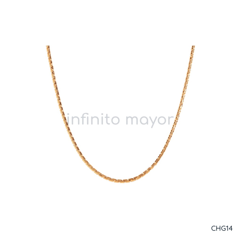 [CHG14] Collar de diseño geométrico en acero inoxidable 316L con recubrimiento PVD y chapado en oro 18k