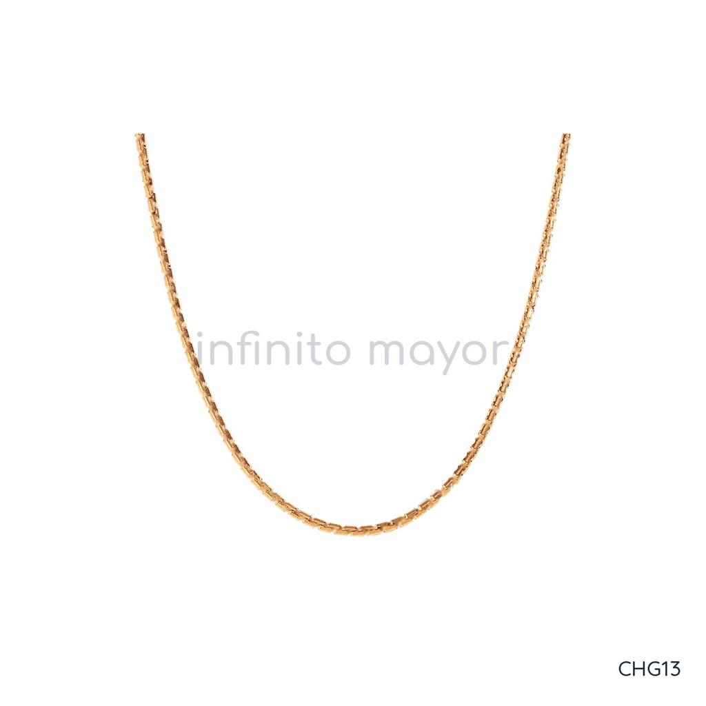 [CHG13] Collar de diseño geométrico en acero inoxidable 316L con recubrimiento PVD y chapado en oro 18k