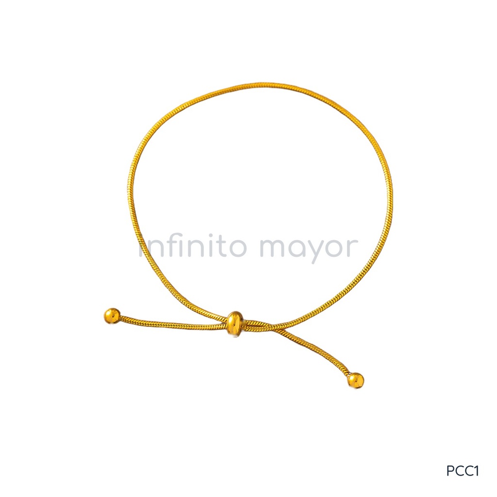 Pulsera dorada ajustable